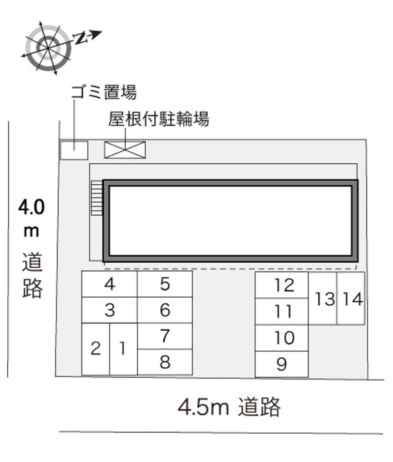レオパレス美輪 配置図