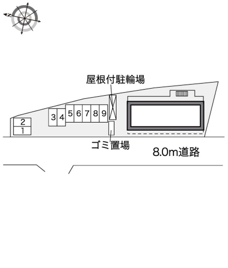 レオパレス南大塚 配置図