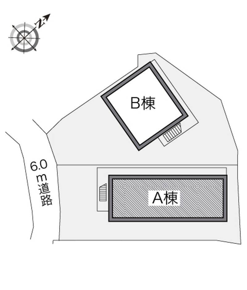 レオパレスアーク富岡Ⅰ 配置図