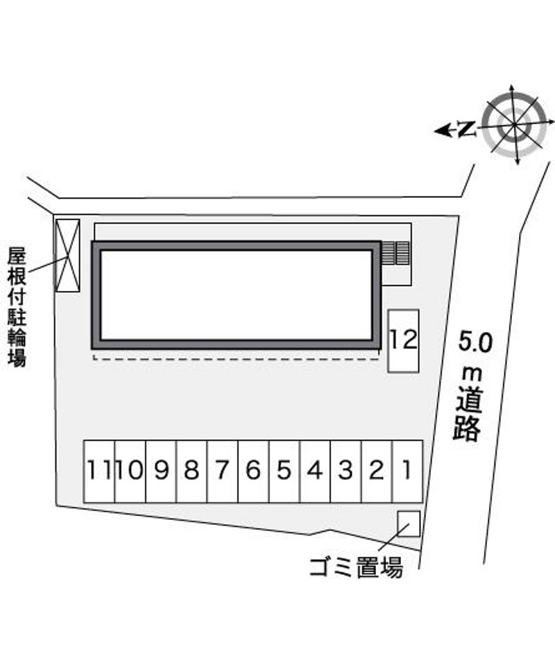 レオパレス城野 配置図