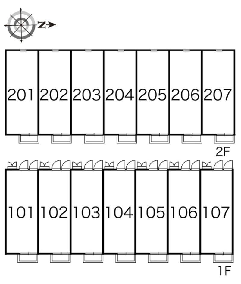 レオパレスヴィクトアール 間取り配置図
