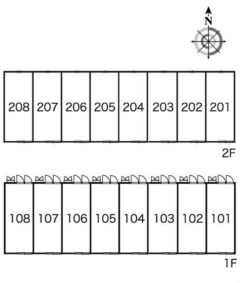 レオパレスＳｕｎ　Ｒｉｓｅ 間取配置図