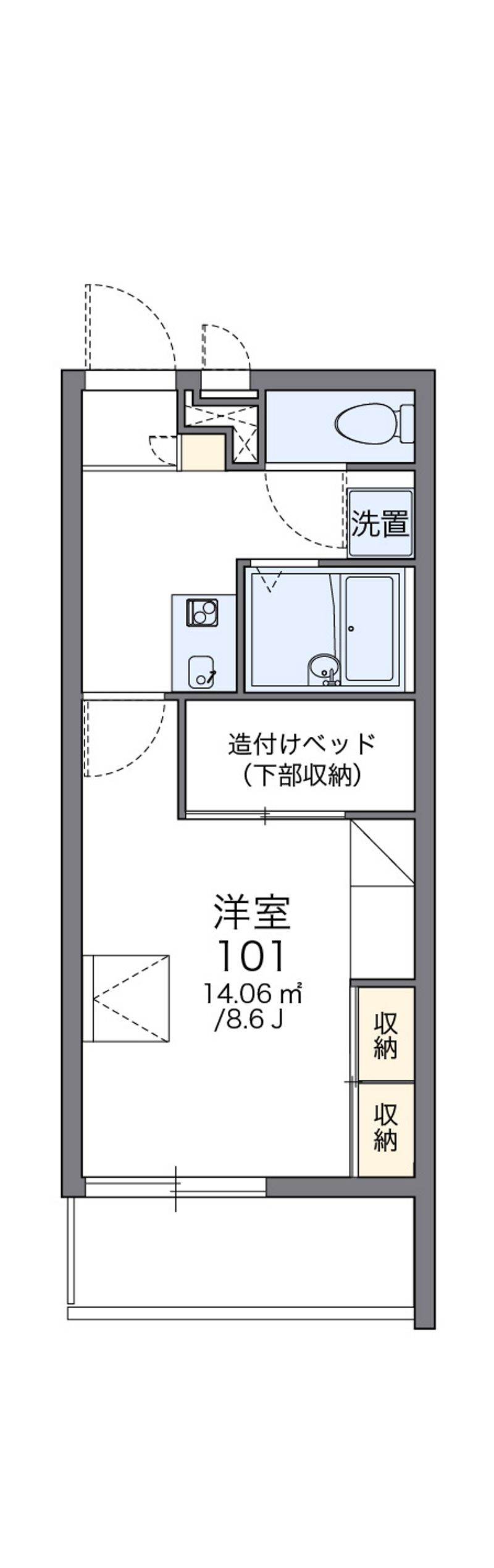 レオパレスノーブル 間取図