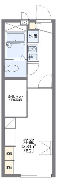 レオパレス竹林 間取り図