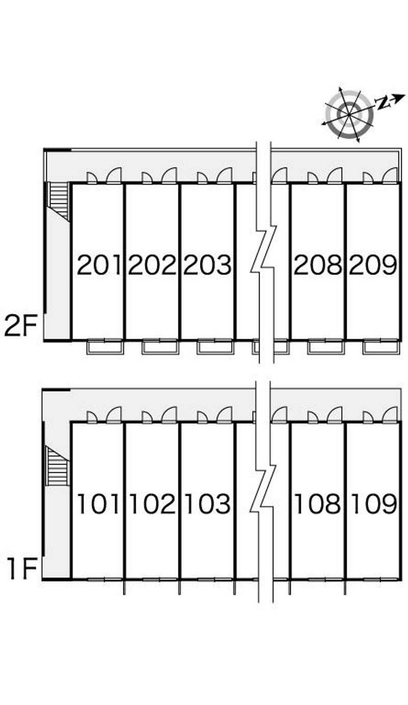 レオパレス蓮町 間取配置図