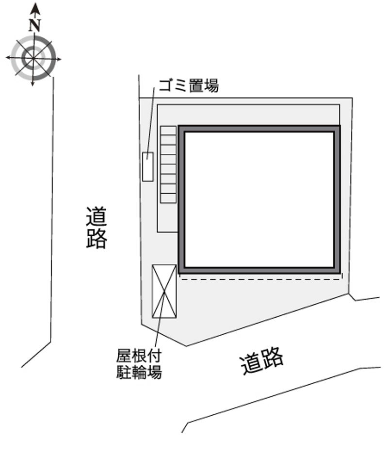 レオパレス横浜白根町 配置図