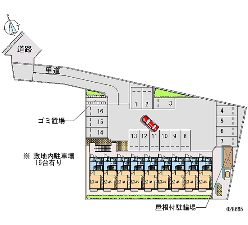 レオパレス絣 月極駐車場