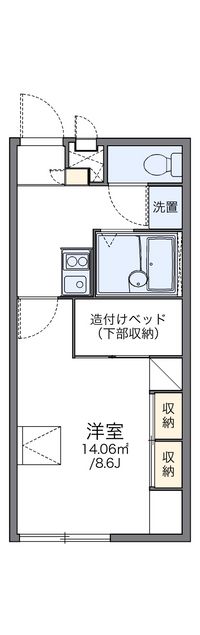 レオパレスコンフォール志免 間取り図