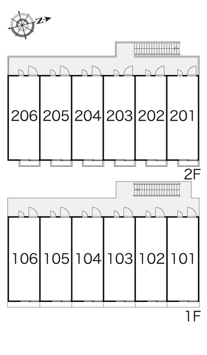 レオパレス四季 間取り配置図