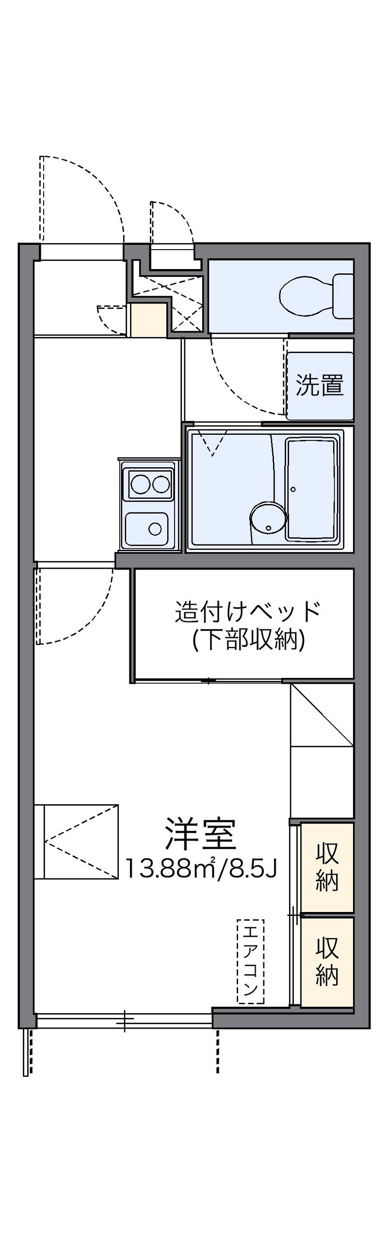 レオパレス飯塚２ 間取図
