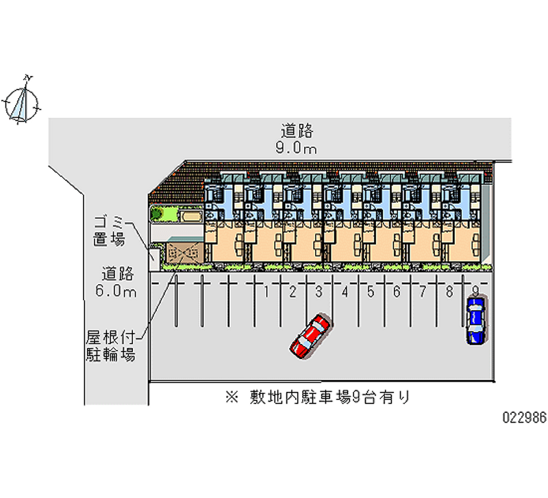 レオパレスジャスミン 月極駐車場