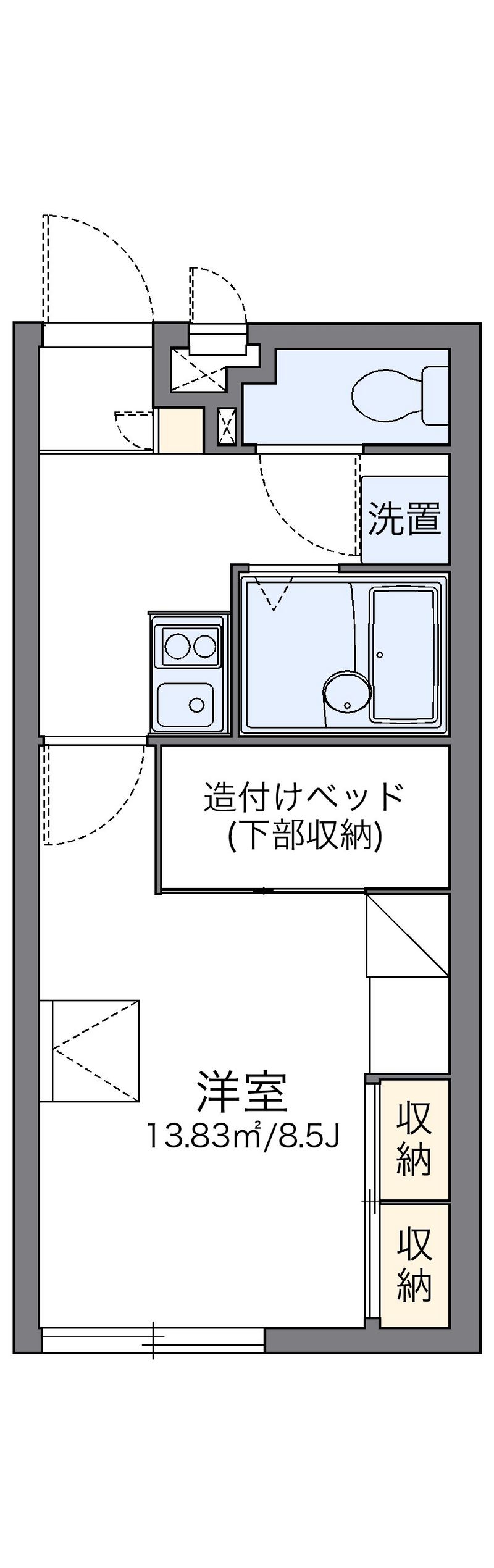レオパレスりん 間取図