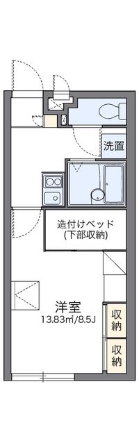 レオパレスりん 間取り図