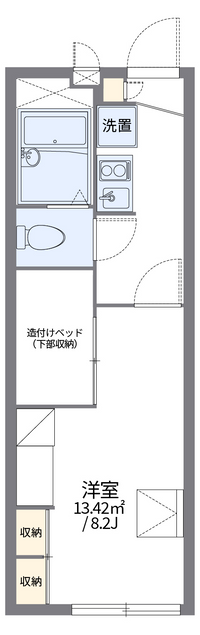 レオパレスコンフォート吉良 間取り図