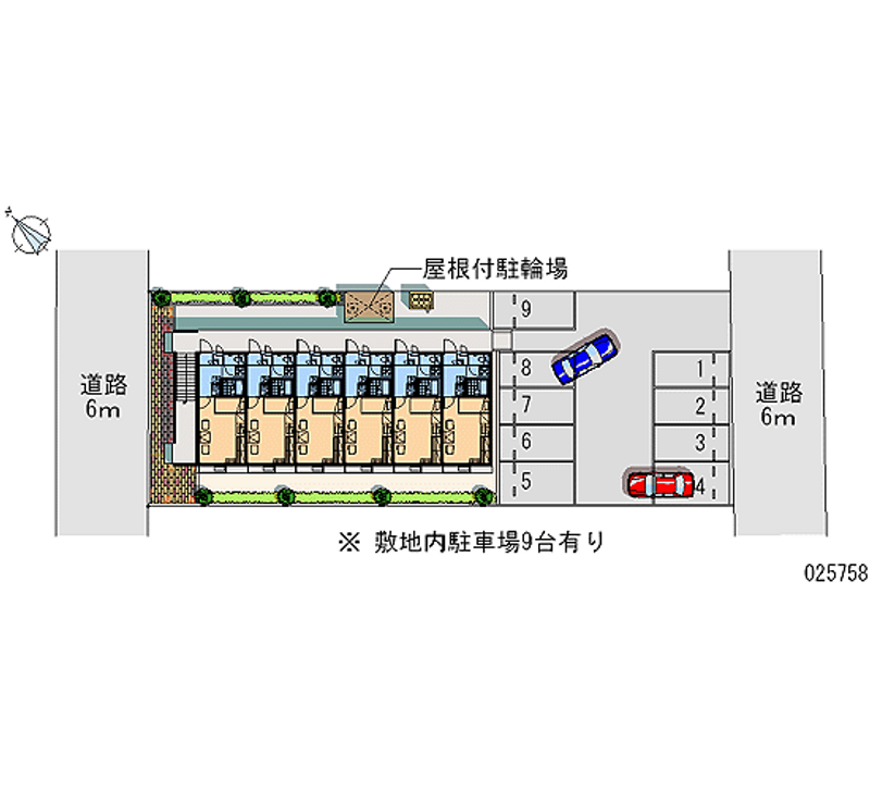 レオパレス数沢Ⅲ 月極駐車場