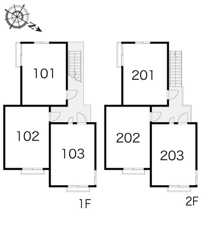 レオパレス高羽 間取配置図
