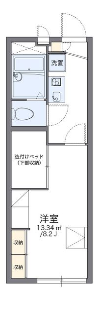 レオパレス駒 間取り図