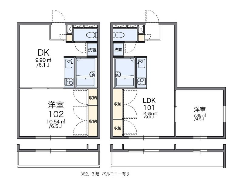 レオパレスラ・フォンティーヌ 間取図