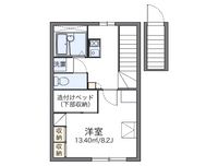 レオパレスエスポアールかくだ 間取り図