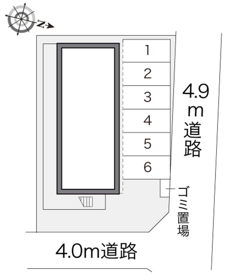 レオパレス亀田 配置図