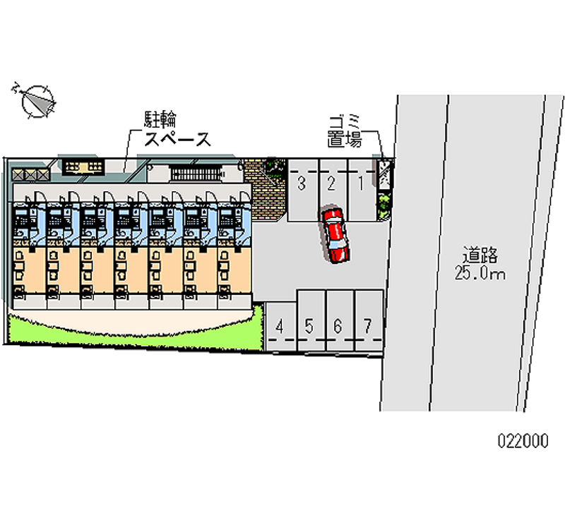 レオパレス虎風荘 月極駐車場