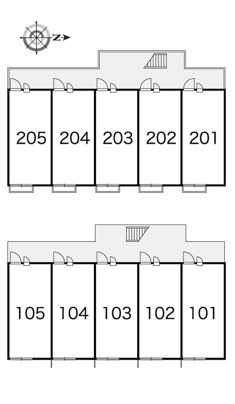 レオパレスフォレット 間取配置図