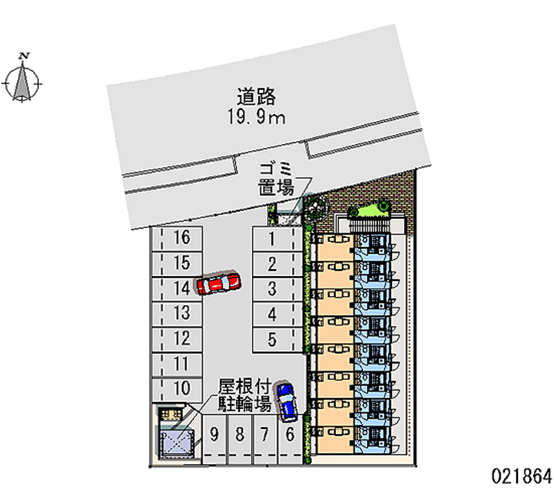 レオパレスストレリチア 月極駐車場