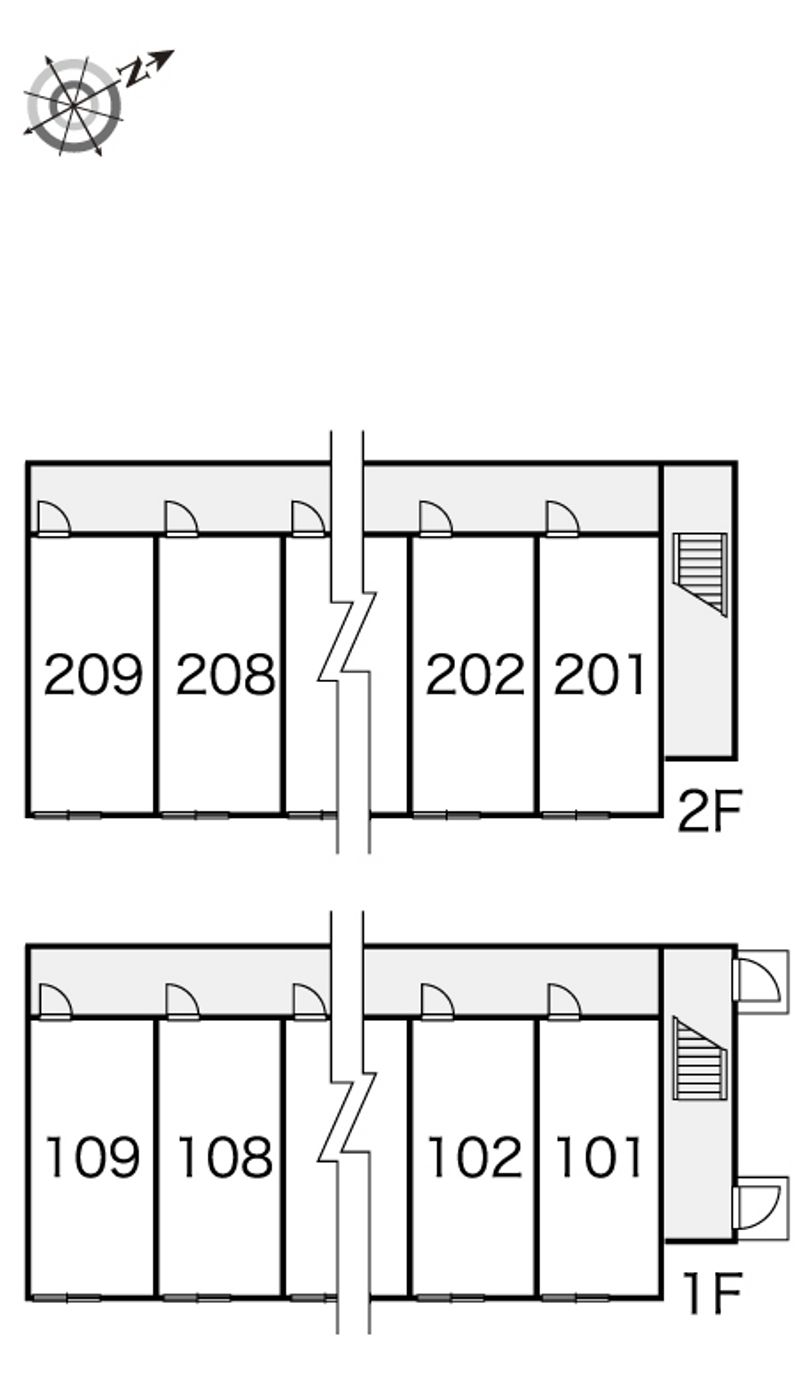 レオパレスＫＯＧＡＮＥ２００６ 間取り配置図