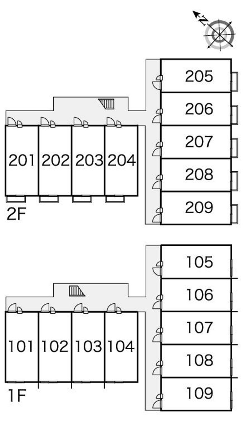 レオパレス美南 間取り配置図