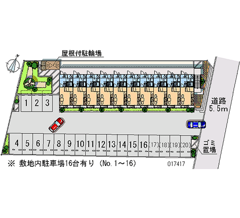 17417月租停車場