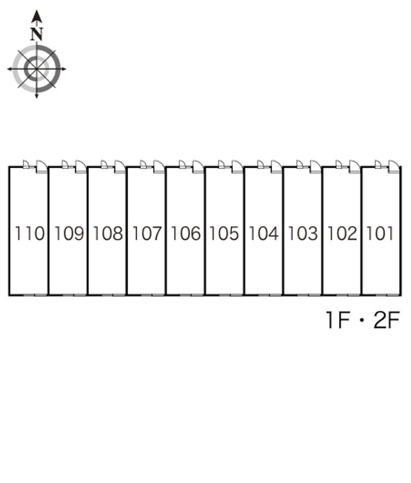 レオパレスＩＨＡＮＡ 間取り配置図