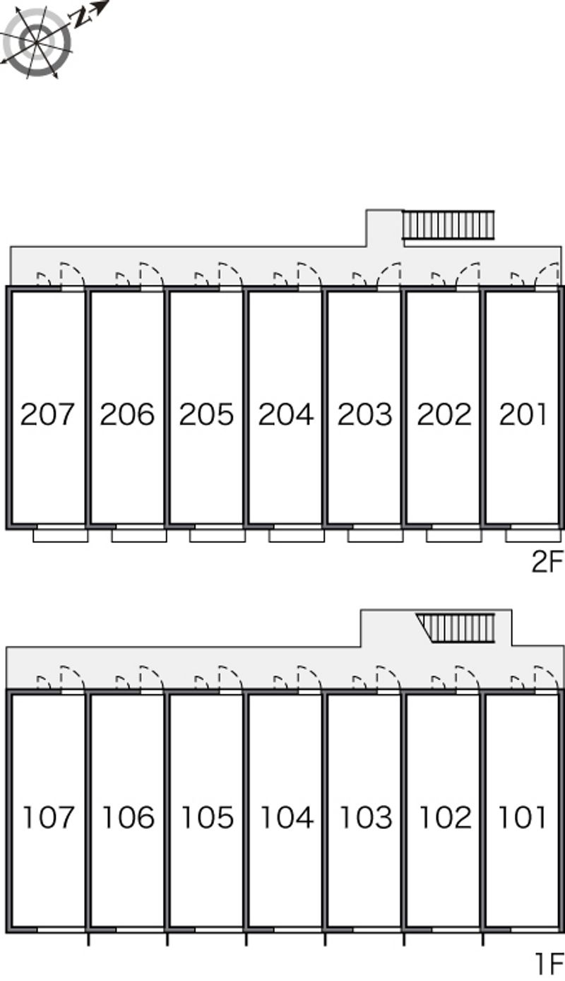 レオパレス都Ｂ 間取配置図