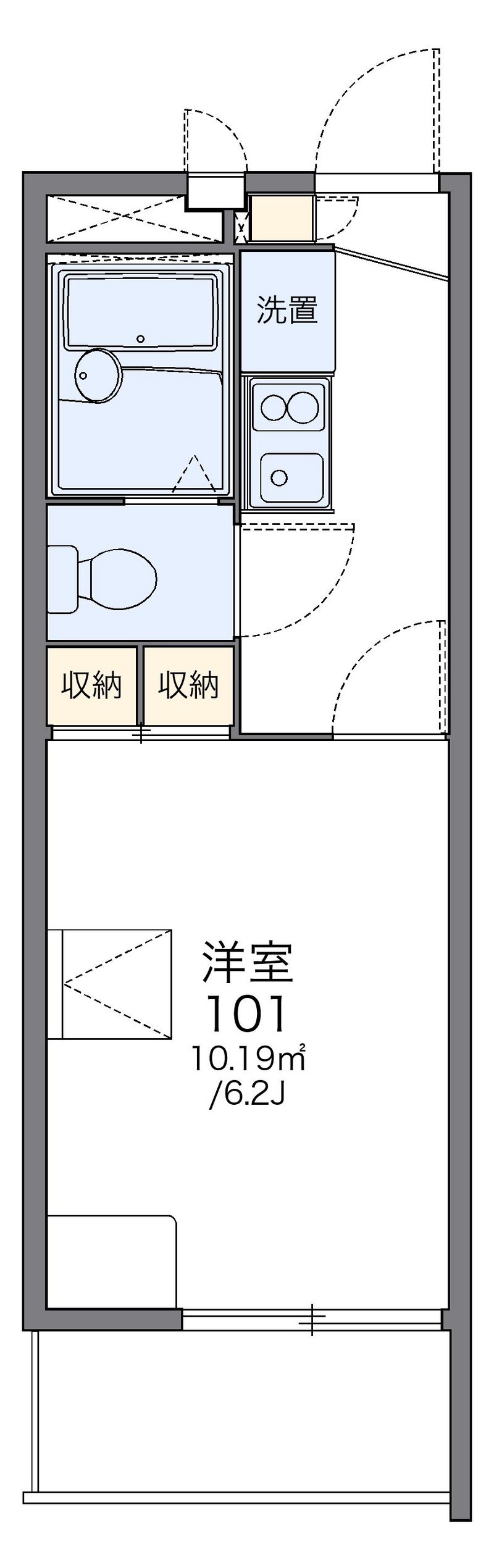 レオパレス笠間 間取図