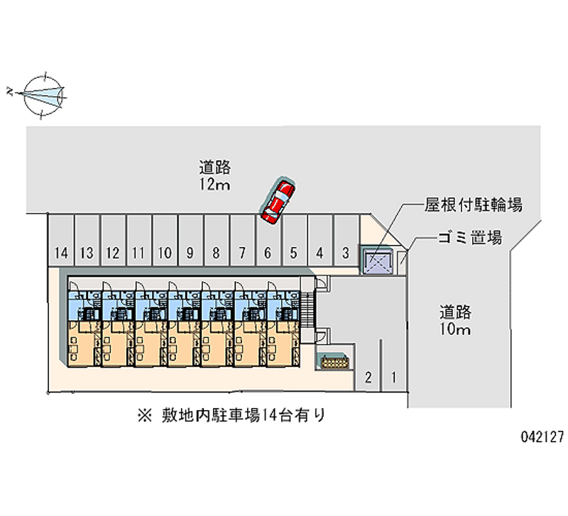 レオパレスＡＧＲＩ　１６２ 月極駐車場