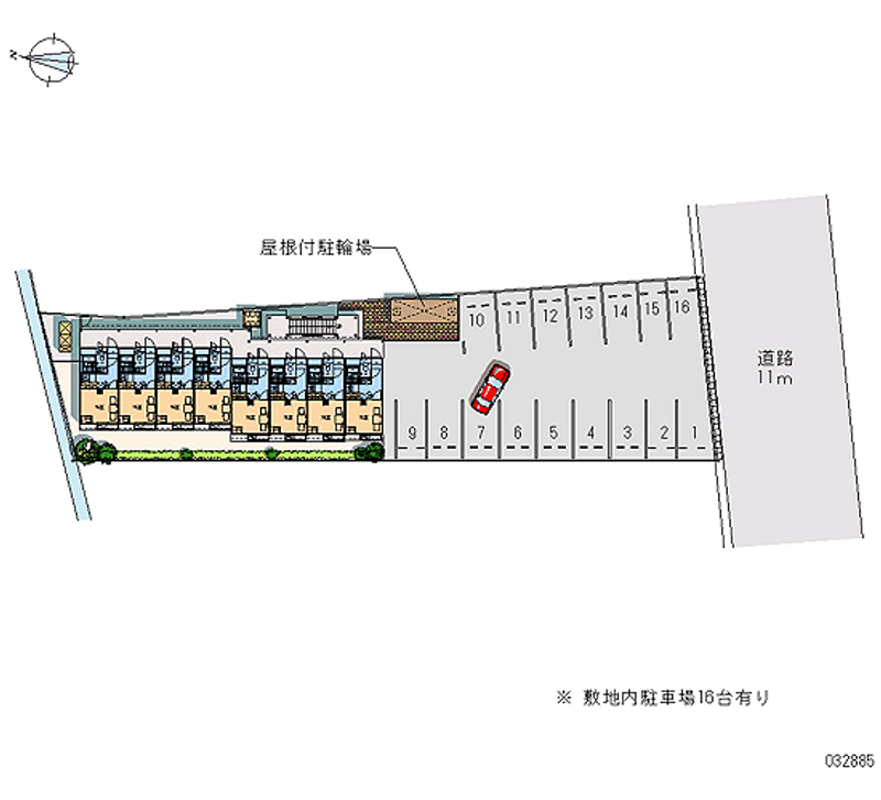 レオパレスフォンターナ 月極駐車場