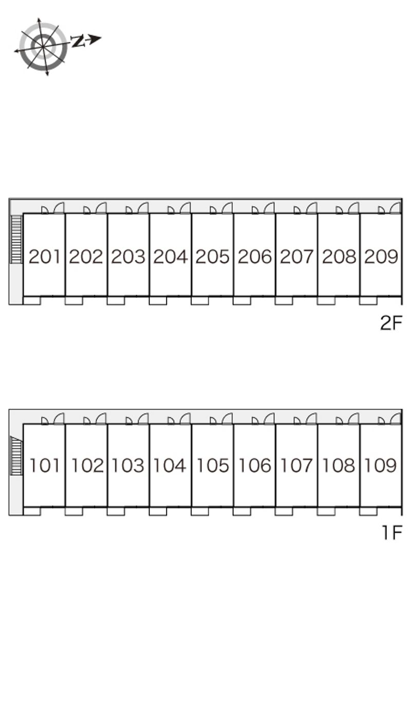 レオパレスゴールド枝松 間取配置図