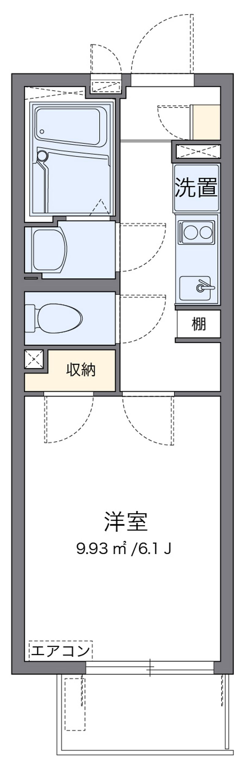 クレイノ西与野 間取図
