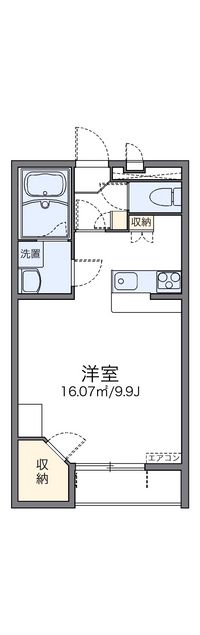 レオパレス南生駒 間取り図