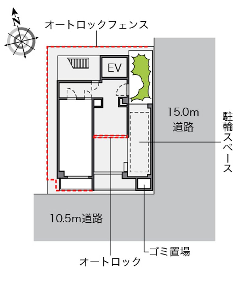 レオパレス道頓堀 配置図