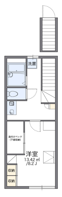 レオパレス学戸 間取り図