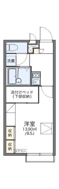 レオパレス黒坂 間取り図