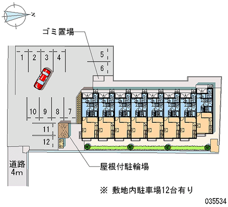 レオパレス狭霧 月極駐車場