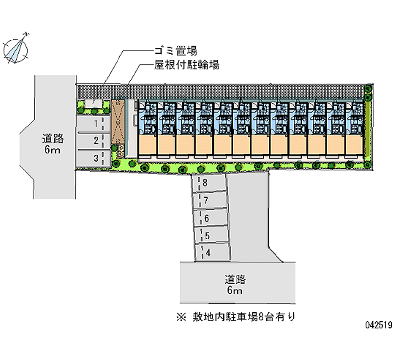 42519 bãi đậu xe hàng tháng