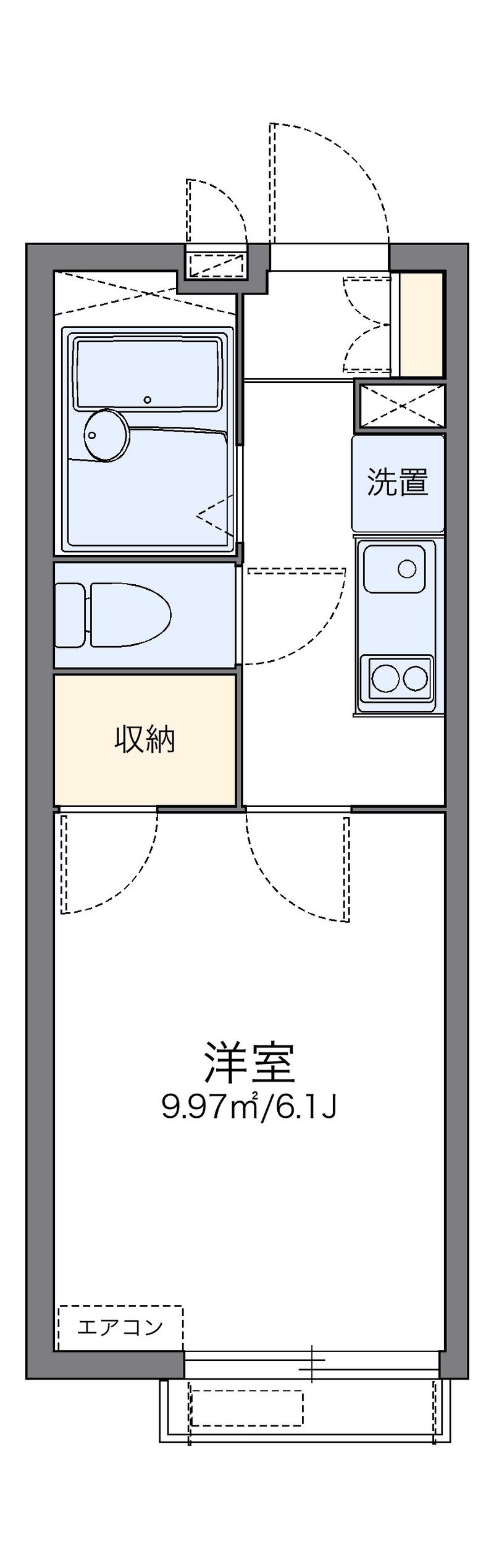レオパレスクリエイトコーポ２ 間取図