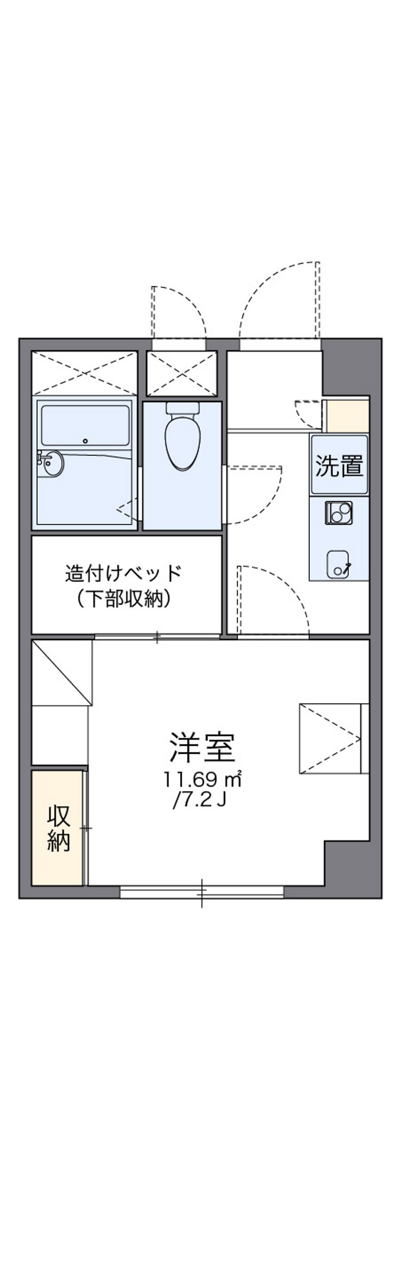 レオパレス御代の台 間取図