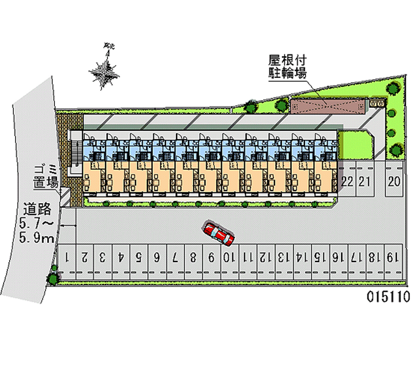 15110 Monthly parking lot