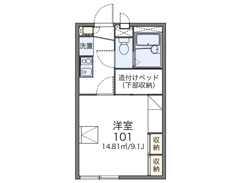 レオパレスサンライズ 間取図