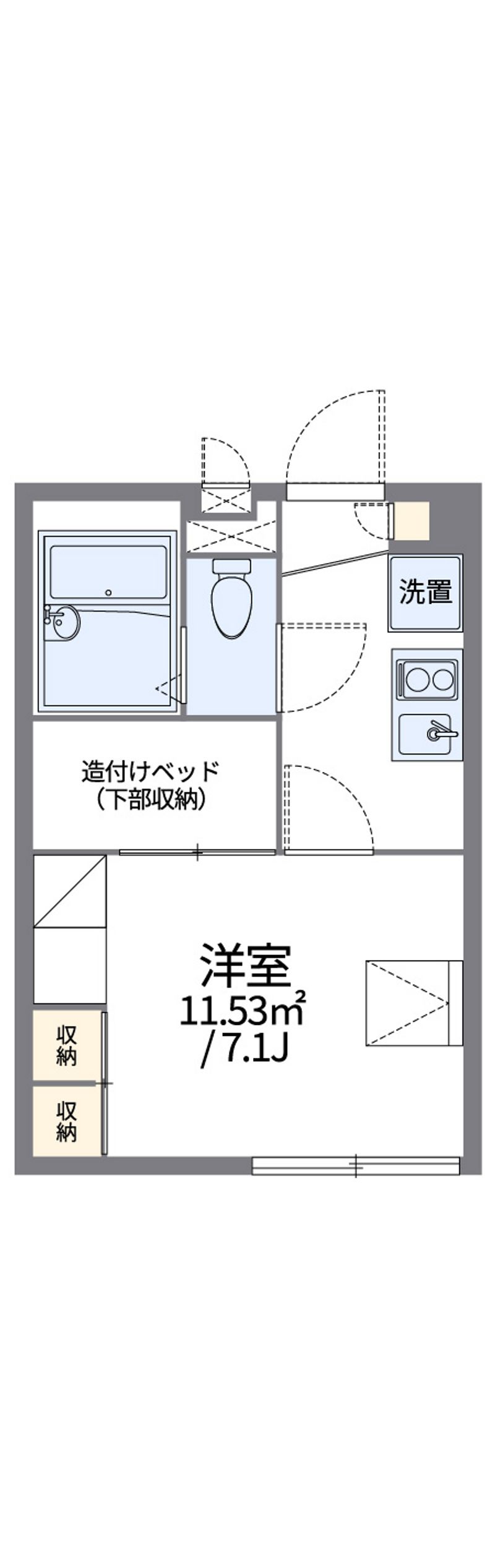 レオパレスシェル弐番館 間取図