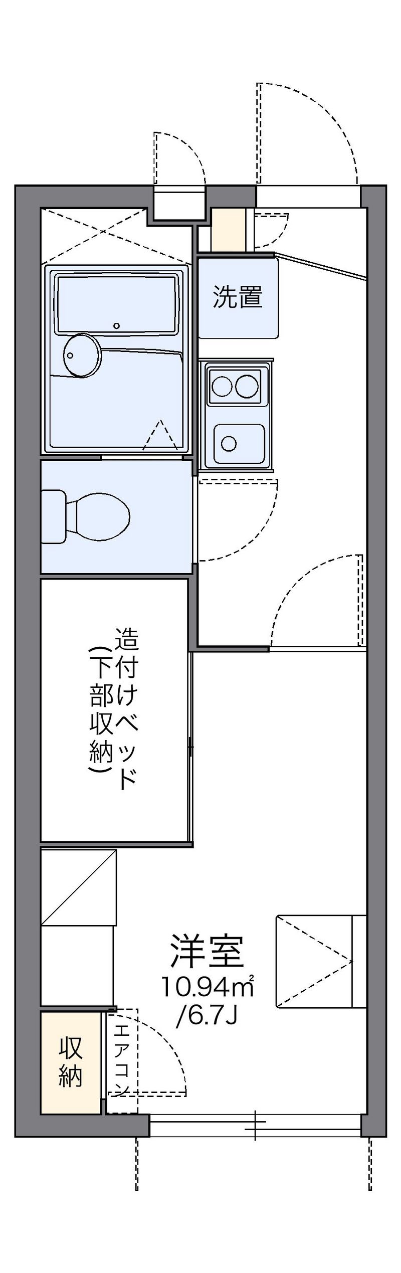 レオパレスジョーウンⅢ番館 間取図