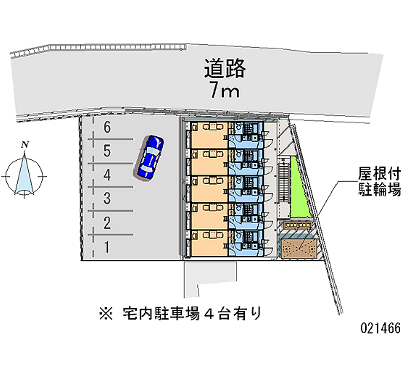 レオパレスシェモア長府 区画図